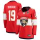 Women's #19 Matthew Tkachuk Florida Panthers 2025 Stanley Cup Final Home Breakaway Player Red Jersey