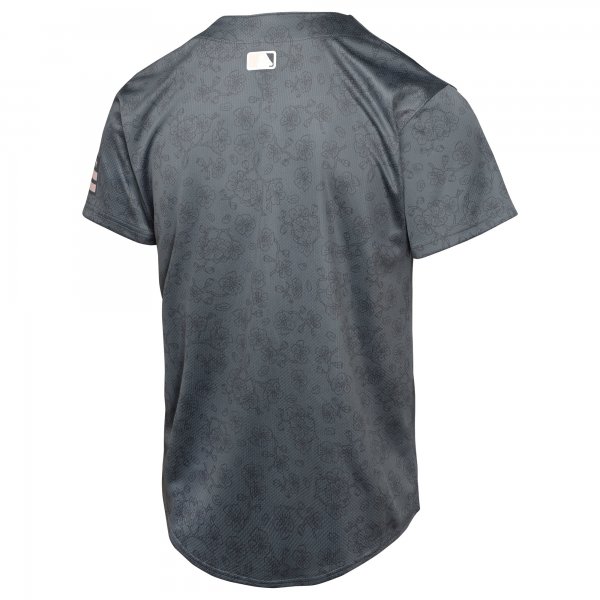 Youth Washington Nationals  Nike Charcoal City Connect Limited Jersey