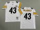 Men's Pittsburgh Steelers #43 Troy Polamalu White Jersey