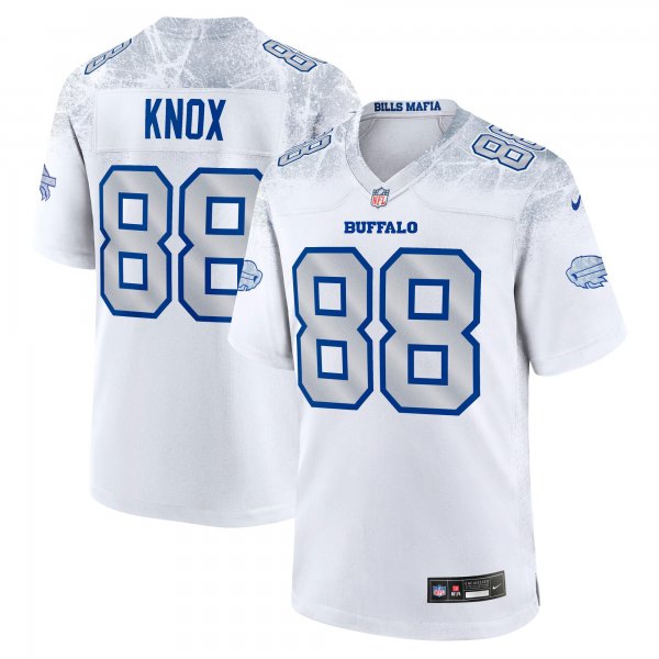 Men's #88 awson Knox Buffalo Bills Nike 2025 Rivalries Collection Game White Jersey