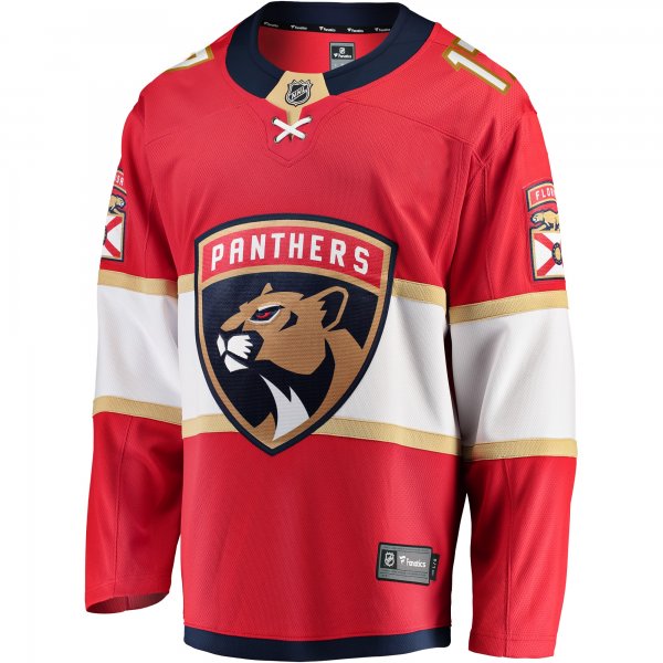 Men's Florida Panthers Evan Rodrigues Fanatics Red Home Breakaway Jersey