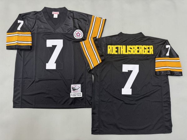 Men's Pittsburgh Steelers #7 Ben Roethlisberger Black Jersey