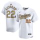 Men's #22 Clayton Kershaw Los Angeles Dodgers Nike 2025 Gold Collection Limited White Jersey